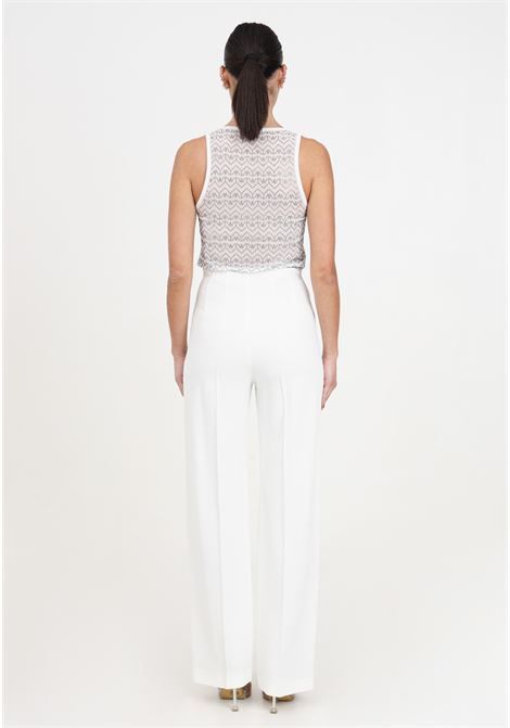 White palazzo trousers for women PATRIZIA PEPE | 8P0561/A108W146